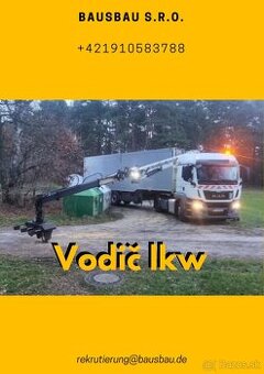 Hľadáme vodiča LKW do Nemeckal