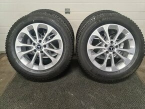 5X112 R17 MERCEDES 6,5J ET38 +ZIMNE PNEU 215/60 R17 - 1