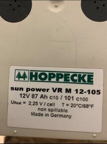 Akumulátor energie Hoppecke 12V/105Ah