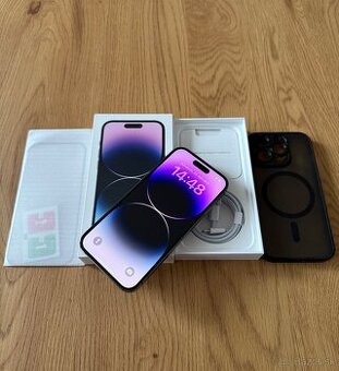 iPhone 14 Pro 256 gb Deep Purple - komplet príslušenstvo