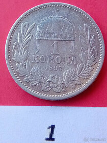 1 Koruna strieborná Uhorská - 1