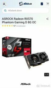 ASROCK Radeon RX570 Phantom Gaming D 8G OC - 1