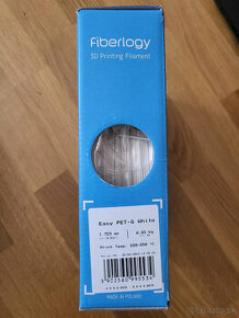 Filament Fiberlogy Easy PET-G white 1.750mm 0,85kg