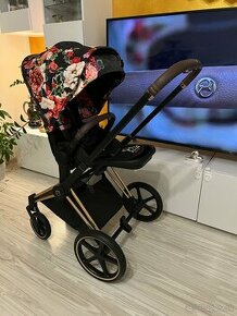 Cybex priam 4.0 2023 rose gold - spring blossom dark