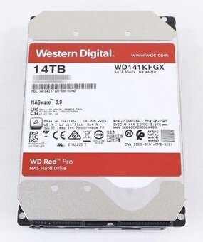 14TB WD RED PRO - Zaruka 04/2026