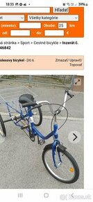 trojkolesovy bicykel pre seniorov - 1