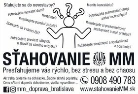 stahovanie, preprava BRATISLAVA a okolie - 1