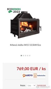 Krbova vložka 13,5kw