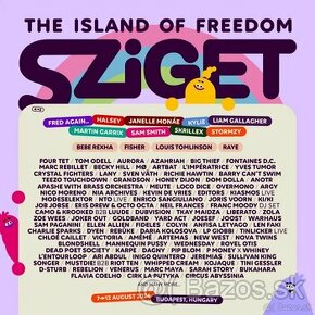 Sziget full festival pass (7-12.8) - 2x vstupenka + merch