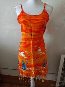oranžové letné šaty - 1