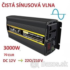 3000 W menic napetia z 12V na 220V