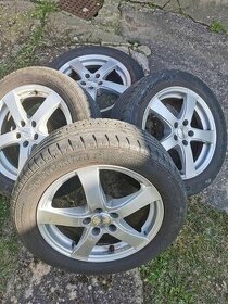 Letné Pneumatiky + disky alu Dezent TY 205/55 R16 5x110 - 1