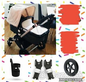 Bugaboo cameleon 3  v antracitovo kremovej farbe - 1