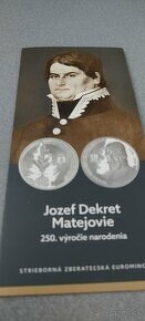 Strieborná minca 10€ (2024) BU - Jozef Dekret Matejovie - 25