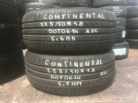 R18 225/50 Continental RunFlat  RSC 2x5.6mm DOT6014 60