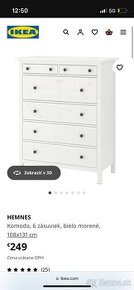 Ikea hemnes biela komoda