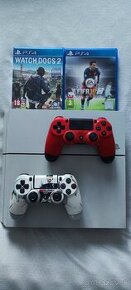 Predám playstation 4 500mb, plus 2 ovládače a 2 hry