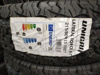 Uplne nové. Unigrip 215/80R15 102T LATERAL FORCE A/T