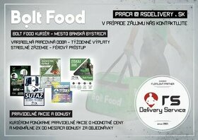 Bolt Food Kuriér - RS Delivery Service - Banská Bystrica