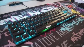 Klávesnica Drevo Calibur RGB