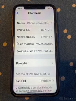 Predám iphone X 256gb