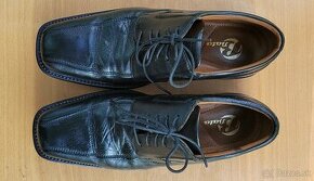 Pánske elegantné čierne kožené topánky