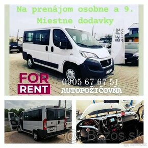 Prenajom dodavky Fiat Ducato