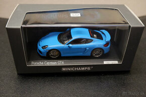 Porsche Cayman GT4 Riviera Blue 1:43 - 1