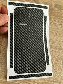 Predám kryt-nálepky na iPhone 13 Pro Max, carbon vzor - 1