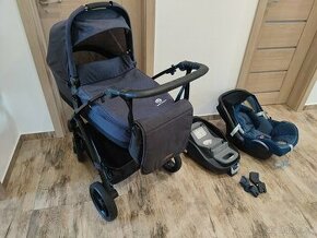 Kočík Petite&Mars (cca ešte rok v záruke) a vajíčko + isofix - 1