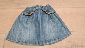Dievčenská rifľová sukňa + sveter č.98 - 1