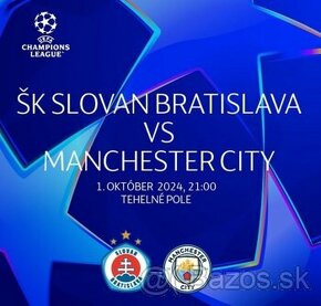 Slovan Bratislava - Manchester City -vyborne miesta-aktualne