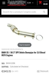 X5 M50D - downpipe, swirl flap