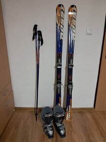 Lyže  Rossignol 162 cm + palice + Lyziarky