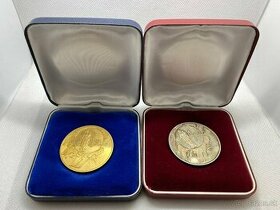 2 x Medaile 1993 - Začátek ražby slovenských mincí - 1