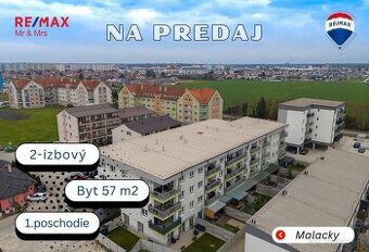 REZERVOVANÉ - Na predaj 2-izbový byt v Malackách