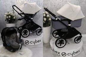 TROJKOMBINÁCIA BUGABOO FOX + CYBEX OFF WHITE