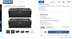 Corsair Dominator Platinum RGB 32GB (2x16GB) 5600MHz čierna