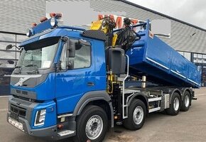 9370 Volvo FMX 540 - 8x4 – Valník/Sklápěč + HR-Fassi 36 t/m