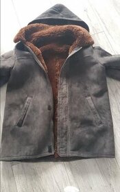 Extra teplý pánsky kožuch/kabát z pravej kože - 1