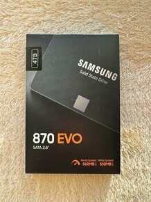 Samsung 870 EVO 4 TB, SATA III 2.5 SSD, čisto nový