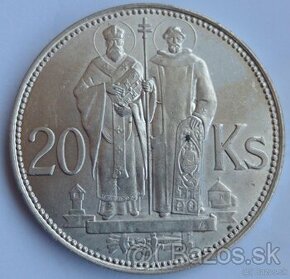 Stříbrná 20 koruna 1941 Slovensko