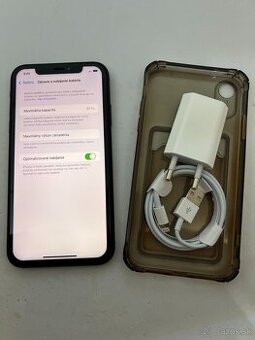 IPHONE XR BLACK 64GB ZÁRUKA - VEĽMI PEKNÝ STAV