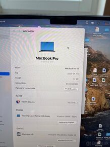 MacBook Pro 16 M1 32GB 1TB SSD