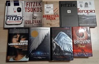 Knihy (S. Fitzek, D. Lagercrantz, D. Brown, D. Trussoniova )