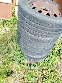 Predám Disky s pneu letné  195/55 R15 na Fabia 3 za 40€ - 1