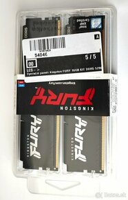 nové Kingston FURY 16GB KIT DDR5 5200MHz CL40 Beast Black - 1