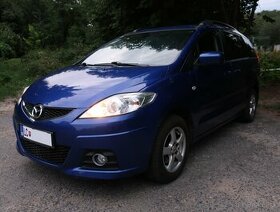 Predám Mazda 5, modrá, r.2009, benzín, 7-miestna -TOP PONUKA