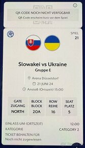 2X VSTUPENKY NA EURO 2024 - SLOVENSKO vs. UKRAJINA