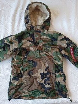 panska bunda Alpha Industries hpo anorak camo S - 1